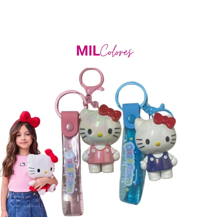 Llavero hello kitty brillante