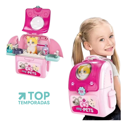 Set Veterinario Con Mascota Morral