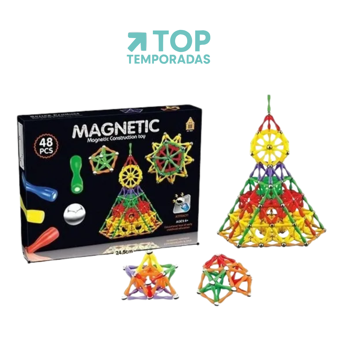 Juego De Figuras De Construcción Magnético