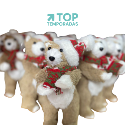 Oso Navideño De Pie 32X16CM