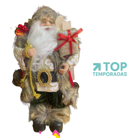 Papá Noel Regalos Blanco 30CM