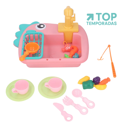 Lavaplatos Dinosaurio Con Accesorios