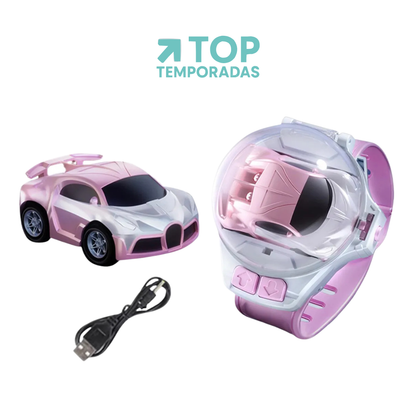 Reloj Con Carro De Juguete A Control Remoto
