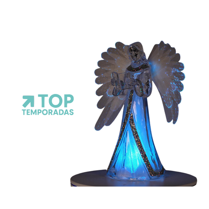 Ángel Con Luz Navideña