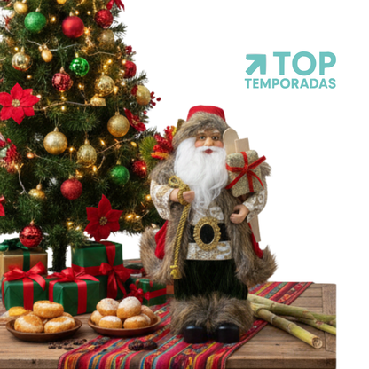 Papá Noel Regalos Blanco 30CM