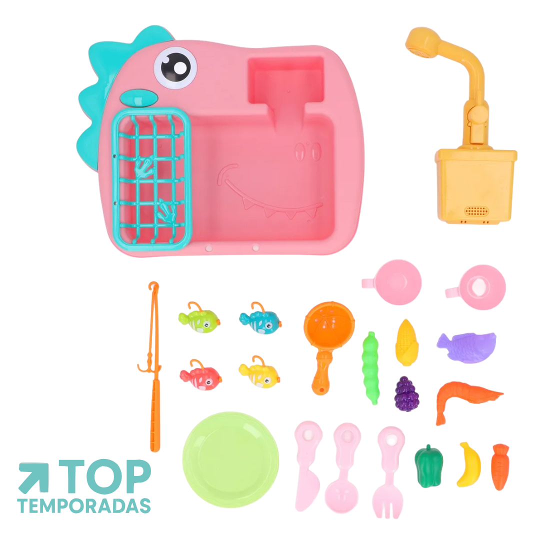 Lavaplatos Dinosaurio Con Accesorios