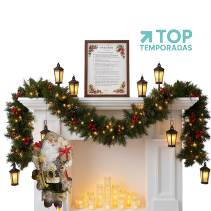 Papá Noel Regalos Blanco 30CM