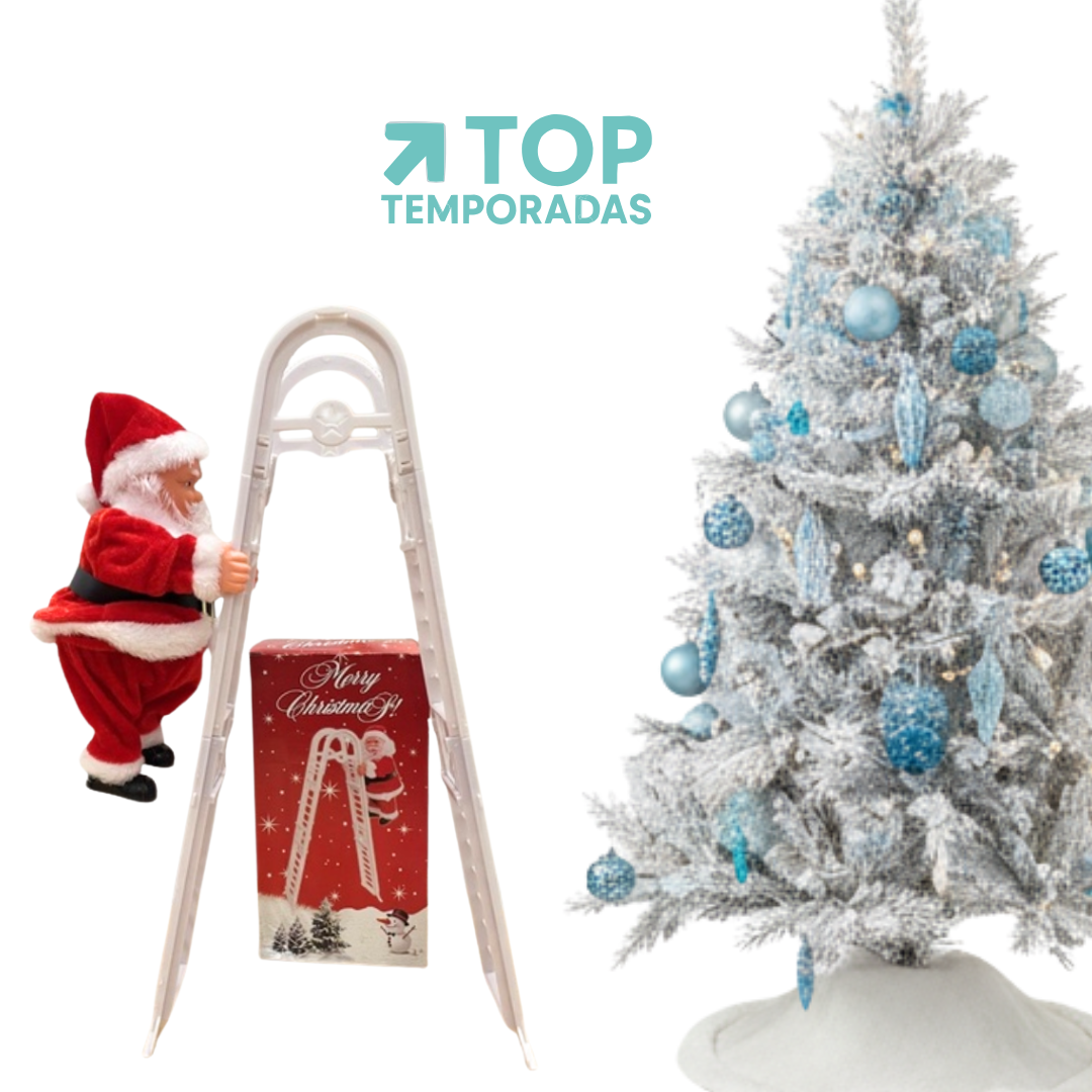 Papá Noel En Escalera