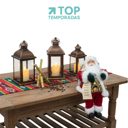 Papá Noel 30CM Con Letrero