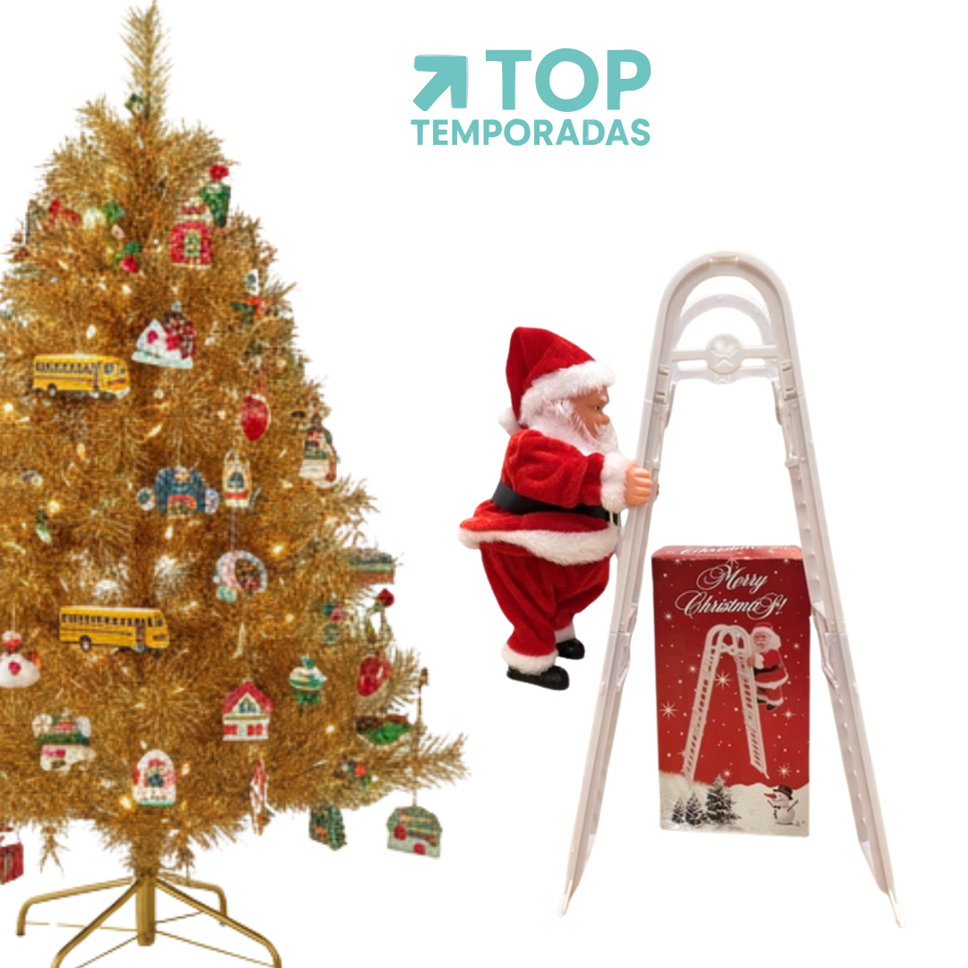 Papá Noel En Escalera