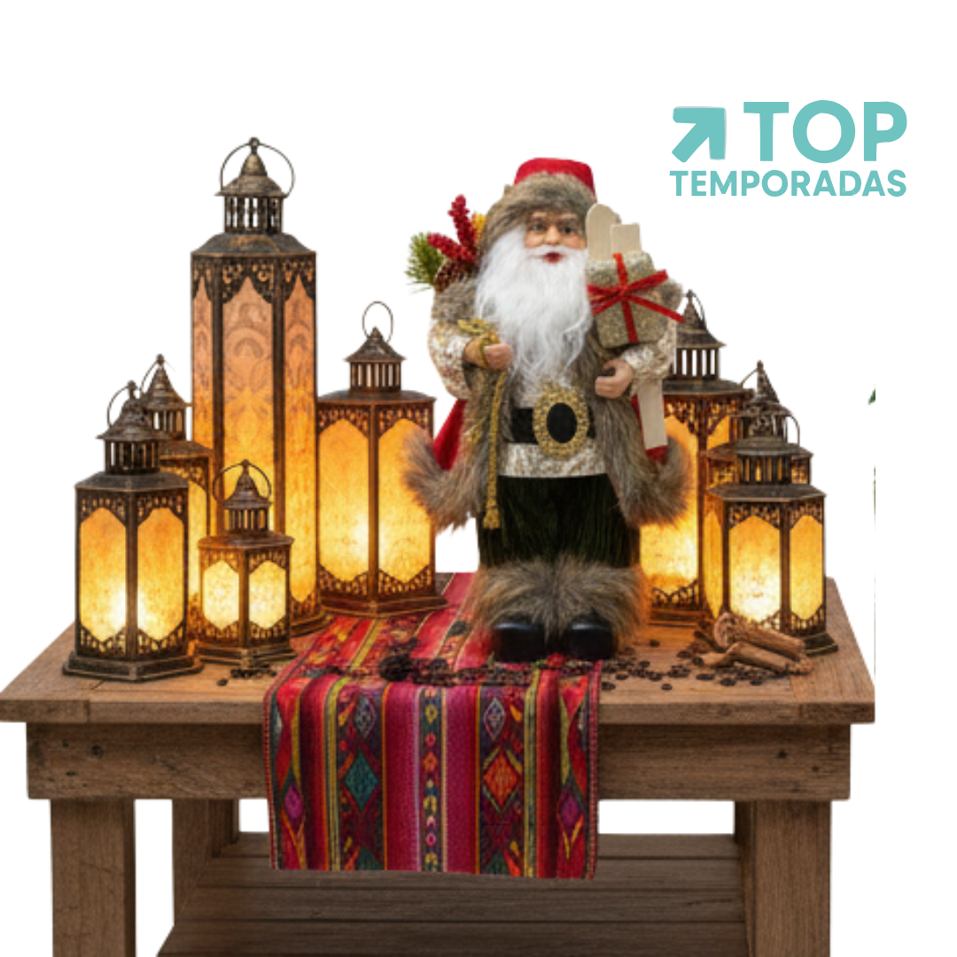 Papá Noel Regalos Blanco 30CM