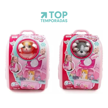 Set Veterinario Con Mascota Morral