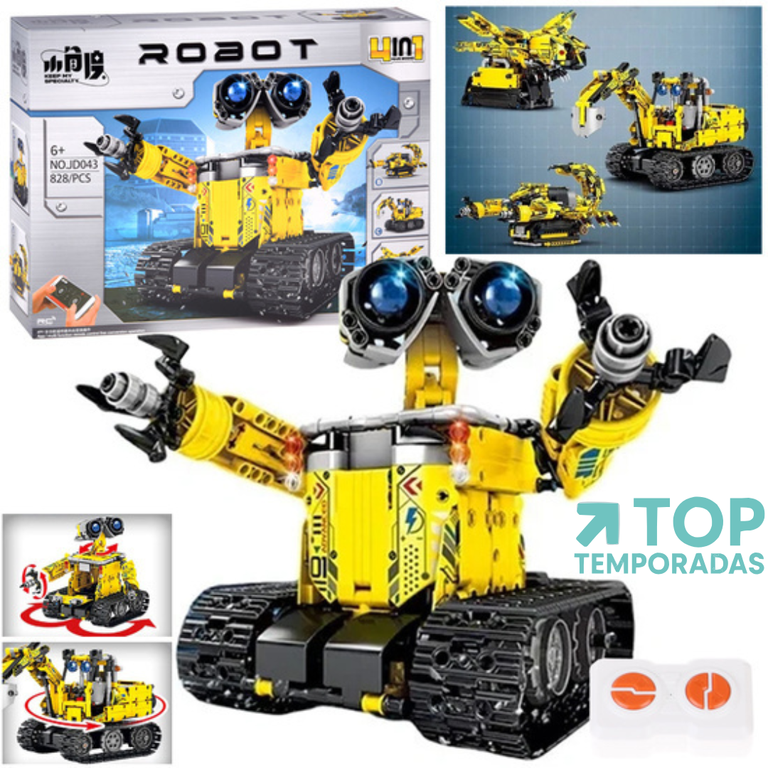 Juego De Bloques Robot 4 En 1