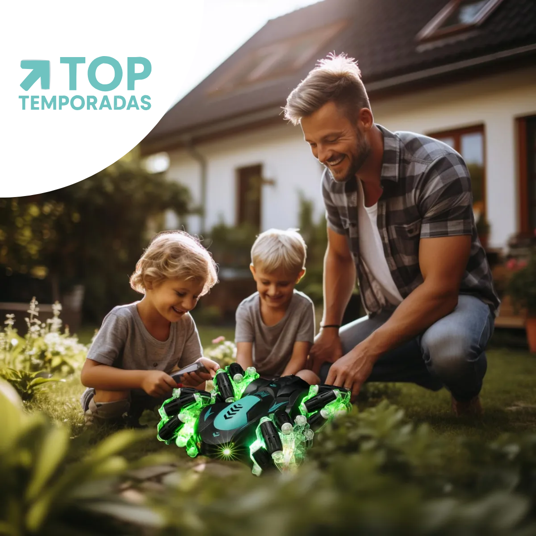 Carro Control Manilla Luces Y Sonido Con Humo