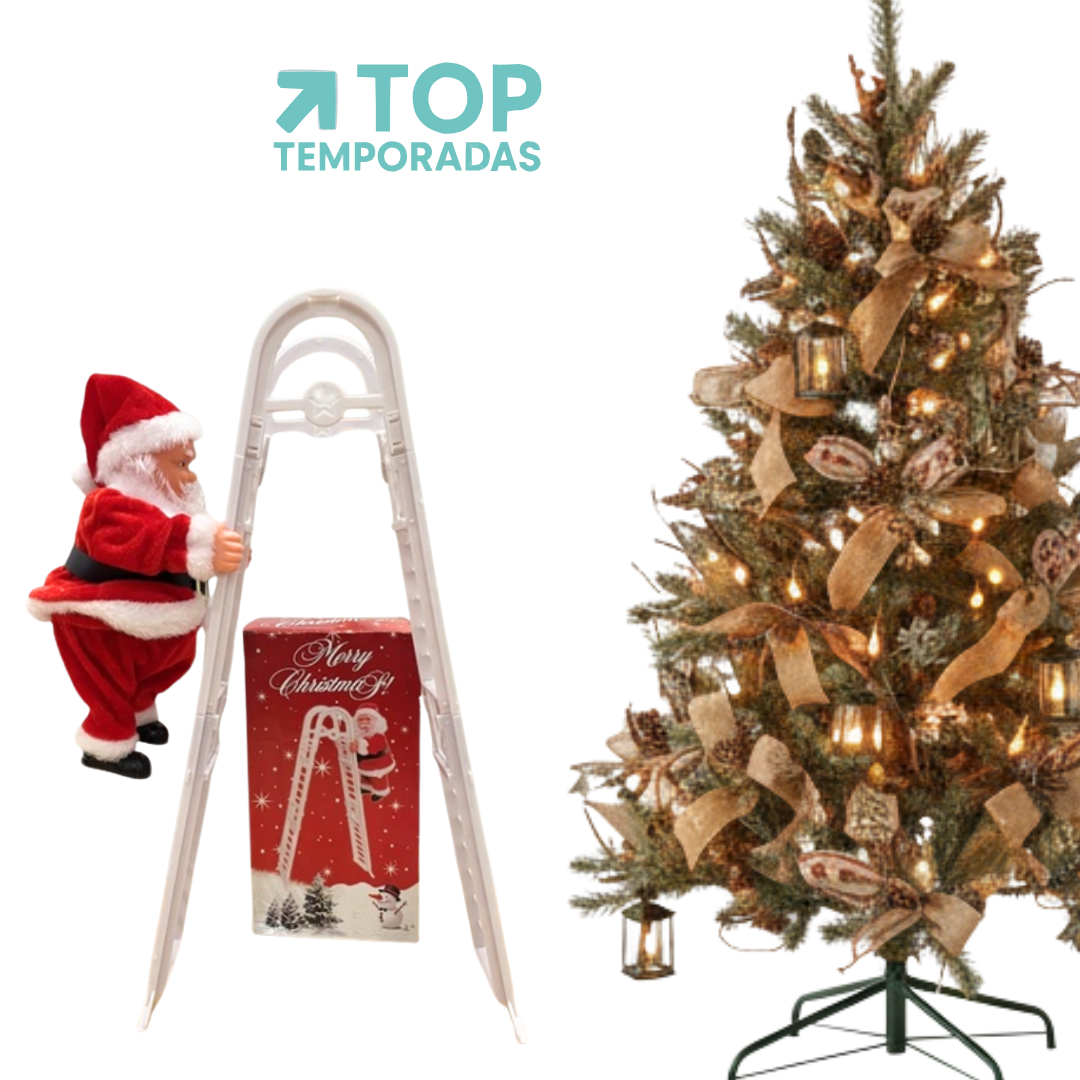 Papá Noel En Escalera