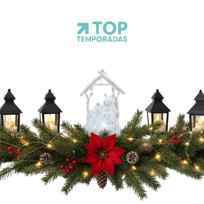 Pesebre Con Led Navideño
