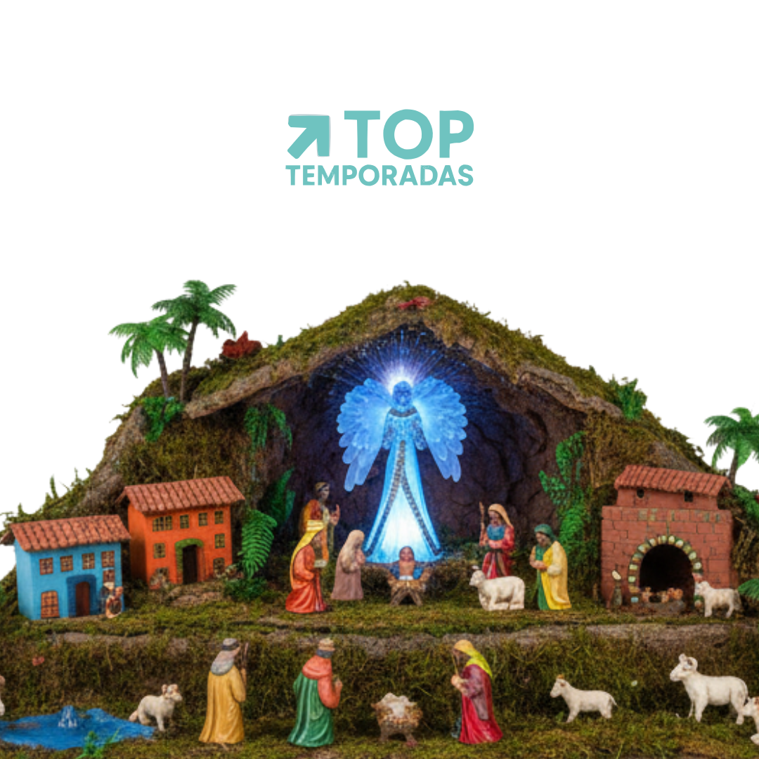 Ángel Con Luz Navideña