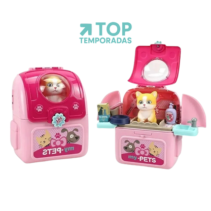 Set Veterinario Con Mascota Morral