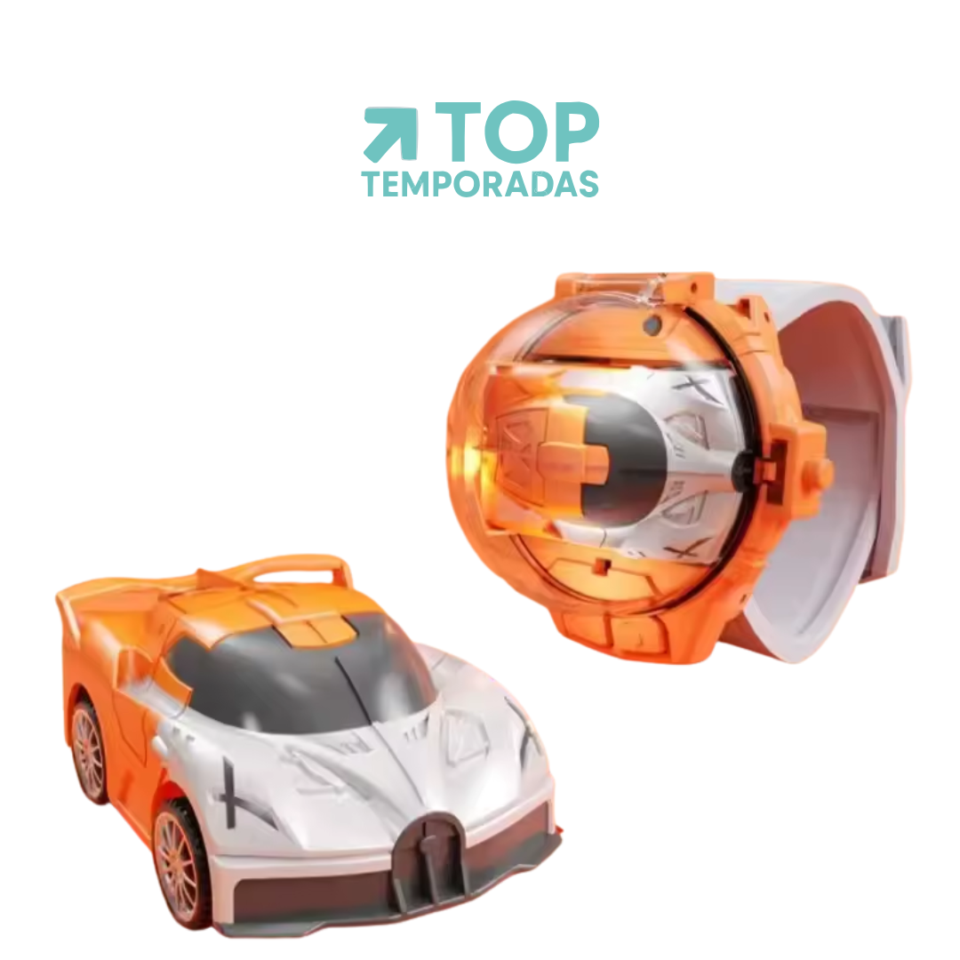 Reloj Con Carro De Juguete A Control Remoto