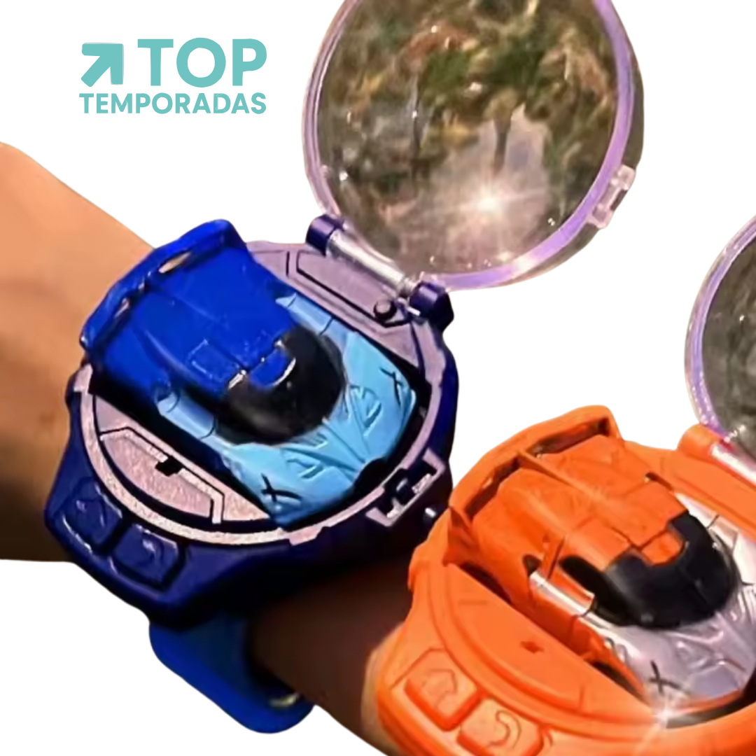Reloj Con Carro De Juguete A Control Remoto